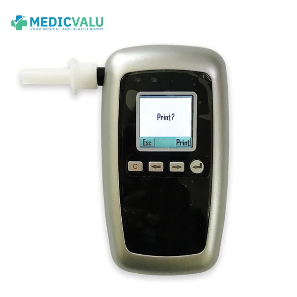 เครื่องวัดแอลกอฮอล์ AT+Printer (8100) (มีใบเซอร์) เทคโนโลยี Fuel cell Alcohol sensor เฉพาะสารแอลกอฮอล์เท่านั้น สามารถเชื่อมต่อกับปริ้นเตอร์แบบไร้สายเพื่อพิมพ์ผลการทดสอบได้ รับประกันศูนย์ไทย 1 ปี แถมหลอดเป่า 200 หลอด ปริ้นเตอร์ไร้สาย + กระดาษพิมพ์ผล เครื่องวัดแอลกอฮอล์ AT+Printer (8100) (มีใบเซอร์) เทคโนโลยี Fuel cell Alcohol sensor เฉพาะสารแอลกอฮอล์เท่านั้น สามารถเชื่อมต่อกับปริ้นเตอร์แบบไร้สายเพื่อพิมพ์ผลการทดสอบได้ รับประกันศูนย์ไทย 1 ปี แถมหลอดเป่า 200 หลอด ปริ้นเตอร์ไร้สาย + กระดาษพิมพ์ผล