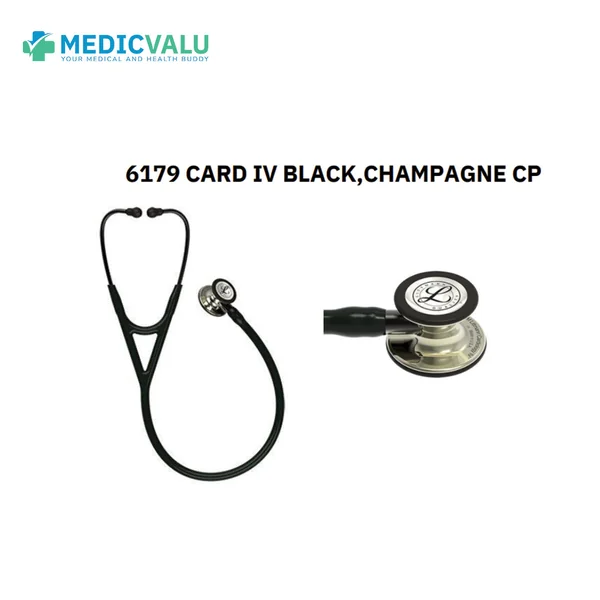 หูฟังทางการแพทย์ 3M Littmann Cardiology IV Stethoscope รุ่น 6179 CARD IV BLACK, CHAMPAGNE CP หูฟังทางการแพทย์ 3M Littmann Cardiology IV Stethoscope รุ่น 6179 CARD IV BLACK, CHAMPAGNE CP