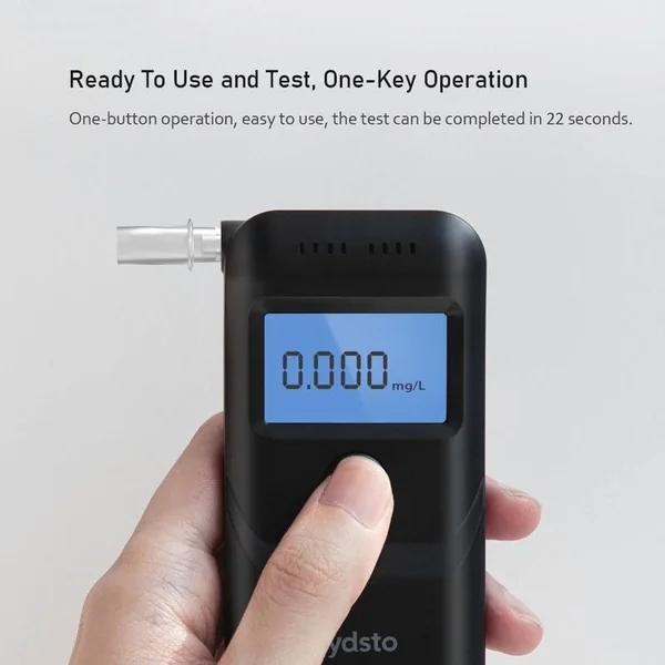 เครื่องเป่าแอลกอฮอล์ Lydsto alcohol teste รุ่น HD-JJCSY01 ระบบเซนเซอร์: Semiconductor Type ขนาดสินค้า: 112 x 61 x 29 มม. Test Range: 0~0.199%BAC 0~1.990‰BAC 0~0.995mg/L image 2 เครื่องเป่าแอลกอฮอล์ Lydsto alcohol teste รุ่น HD-JJCSY01 ระบบเซนเซอร์: Semiconductor Type ขนาดสินค้า: 112 x 61 x 29 มม. Test Range: 0~0.199%BAC 0~1.990‰BAC 0~0.995mg/L image 2