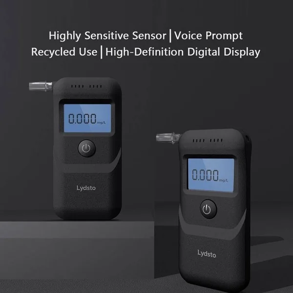 เครื่องเป่าแอลกอฮอล์ Lydsto alcohol teste รุ่น HD-JJCSY01 ระบบเซนเซอร์: Semiconductor Type ขนาดสินค้า: 112 x 61 x 29 มม. Test Range: 0~0.199%BAC 0~1.990‰BAC 0~0.995mg/L เครื่องเป่าแอลกอฮอล์ Lydsto alcohol teste รุ่น HD-JJCSY01 ระบบเซนเซอร์: Semiconductor Type ขนาดสินค้า: 112 x 61 x 29 มม. Test Range: 0~0.199%BAC 0~1.990‰BAC 0~0.995mg/L