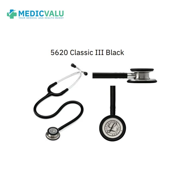หูฟังทางการแพทย์ 3M Littmann Stethoscope รุ่น 5620 Classic III, Black หูฟังทางการแพทย์ 3M Littmann Stethoscope รุ่น 5620 Classic III, Black