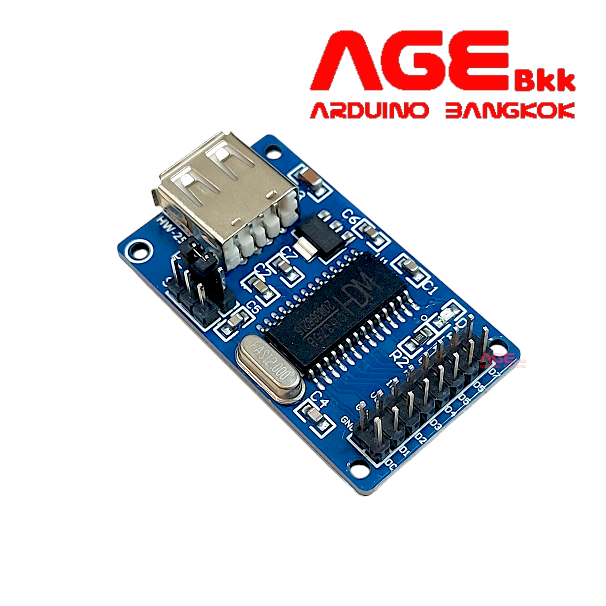 CH375 module 51 read U disk USB communication โมดูลสำหรับอ่านเขียน ...