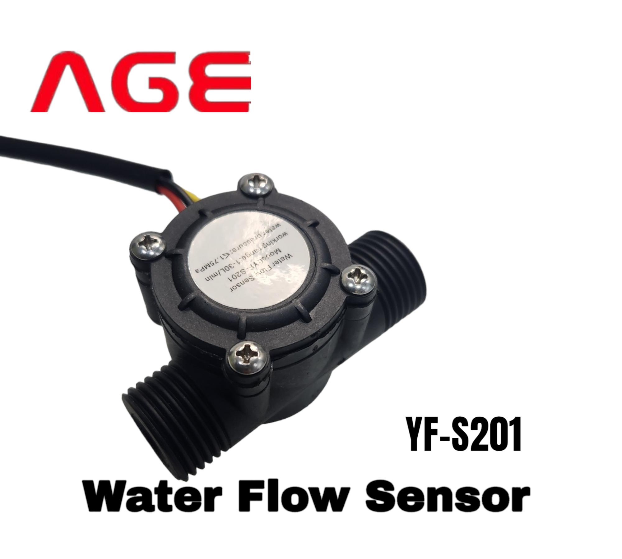 เซ็นเซอร์วัดอัตราการไหลของน้ำ YF-S201 Water Flow Sensor Flowmeter Hall ...