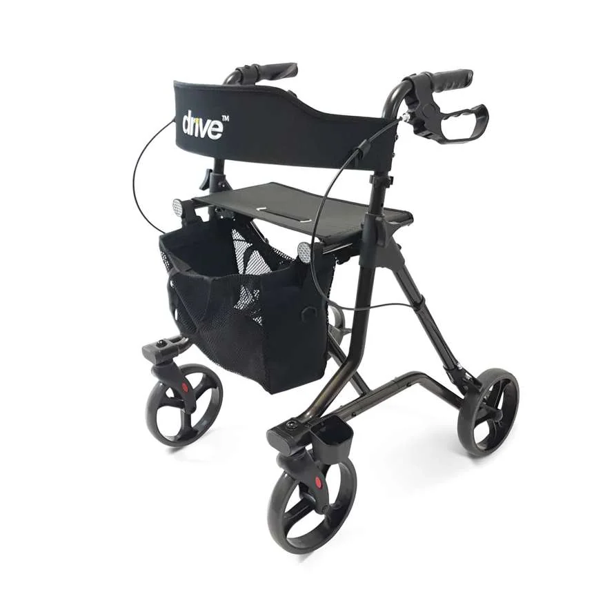 Torro Rollator แบรนด์ Drive Medical (Debilbiss) วอล์คเกอร์ 4 ล้อ อุปกรณ์ช่วยพยุงเดิน อุปกรณ์ฝึกเดิน
