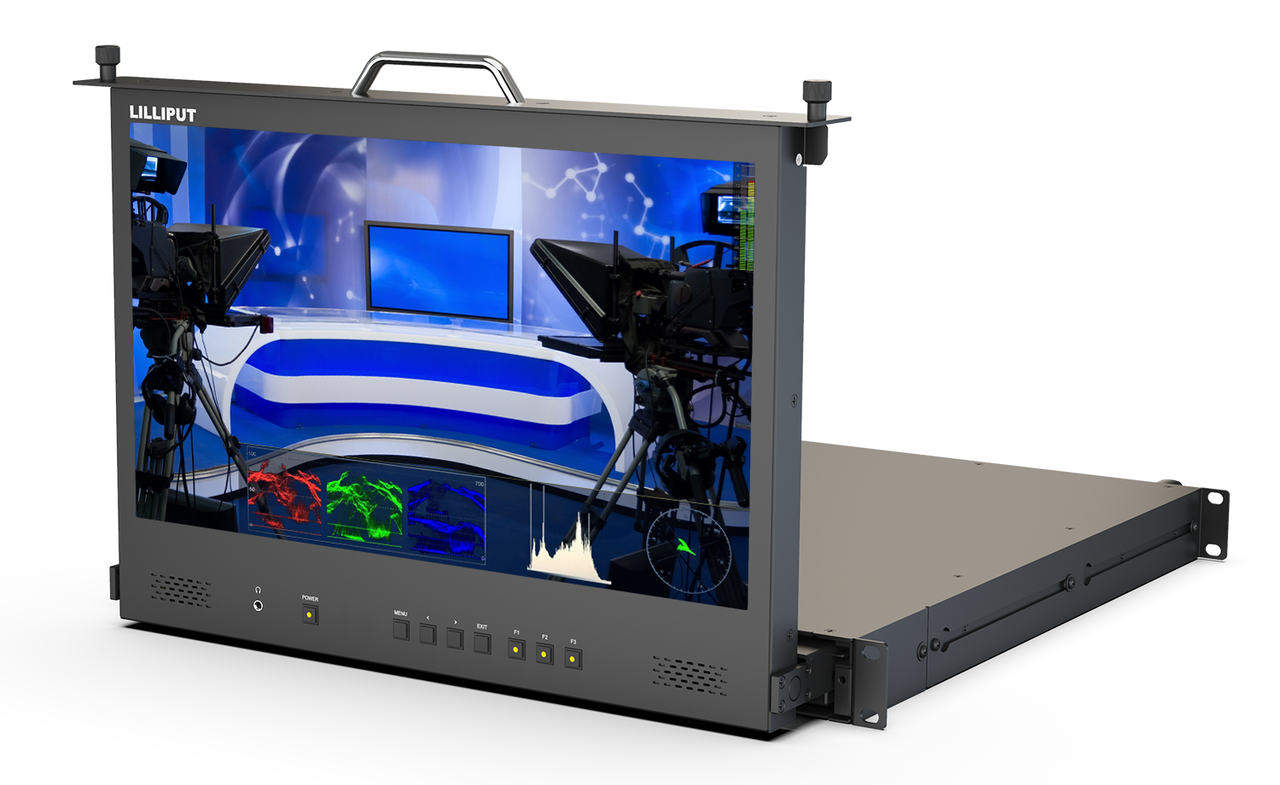Lilliput RM-1731S - 17.3" 1U Rackmounted Drawer Monitor with HDMI / SDI Input