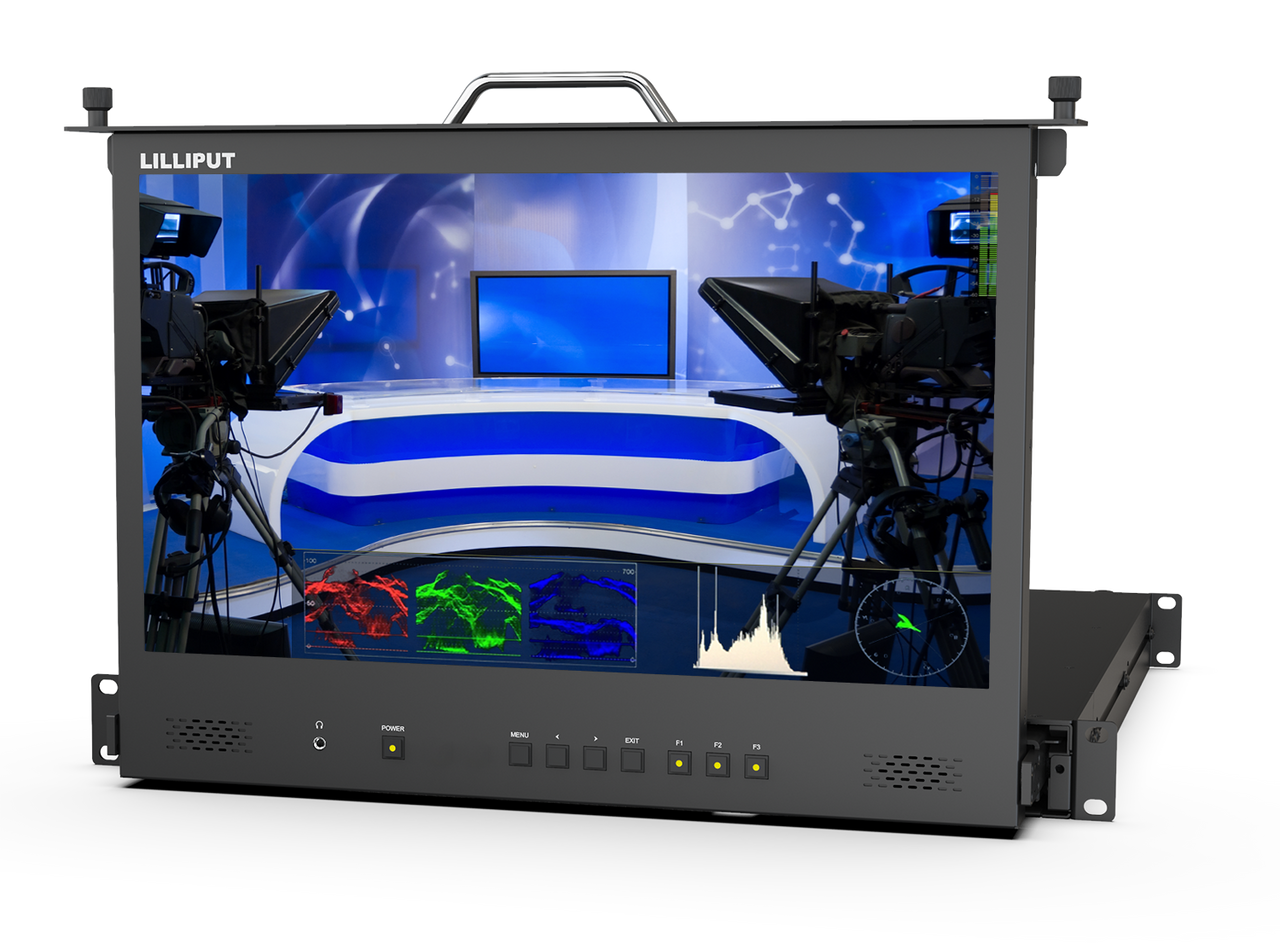 Lilliput RM-1731S - 17.3" 1U Rackmounted Drawer Monitor with HDMI / SDI Input